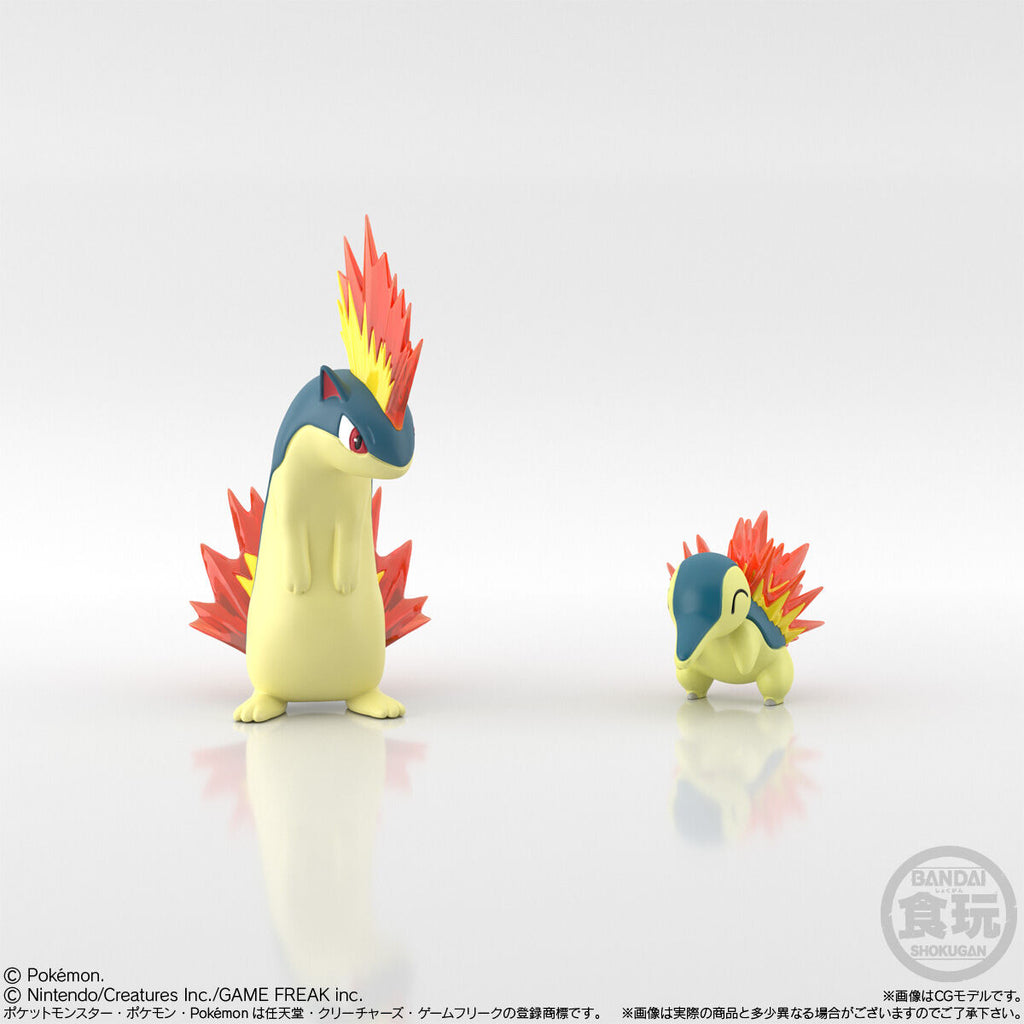 POKÉMON SCALE WORLD JOHTO REGION CYNDAQUIL & QUILAVA W/O GUM