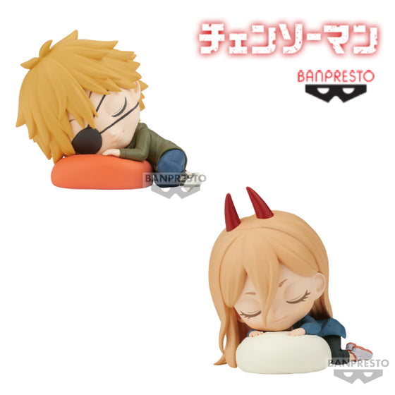 [Q Posket] CHAINSAW MAN SLEEPING (DENJI / POWER) 鏈鋸人 電鋸人 淀治 電次 帕瓦