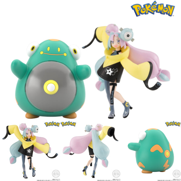 POKÉMON SCALE WORLD PALDEA REGION IONO & BELLIBOLT W/O GUM 寵物小精靈 寶可夢 帕底亞 奇樹 電肚蛙 NANJYAMO & HARABARIE