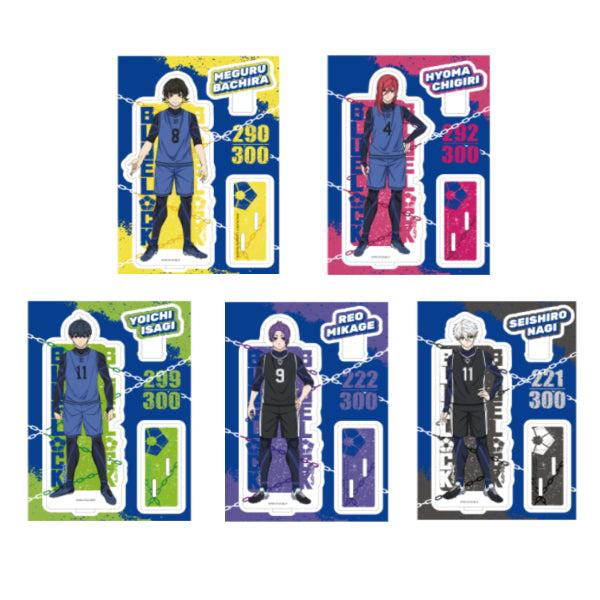 [SUNRISEPOP] BlueLock Acrylic Standee 01 (Bachira / Chigiri / Isagi / Mikage / Nagi) 藍色監獄 亞加力 立牌 (蜂樂迴 / 千切豹馬 / 潔世一 / 御影玲王 / 凪誠士郎) Blue Lock