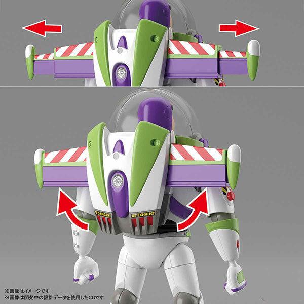 Buzz Lightyear Toy Story 4 Pixar Disney Bandai Plastic Model Kit Figure Rocket Flyer