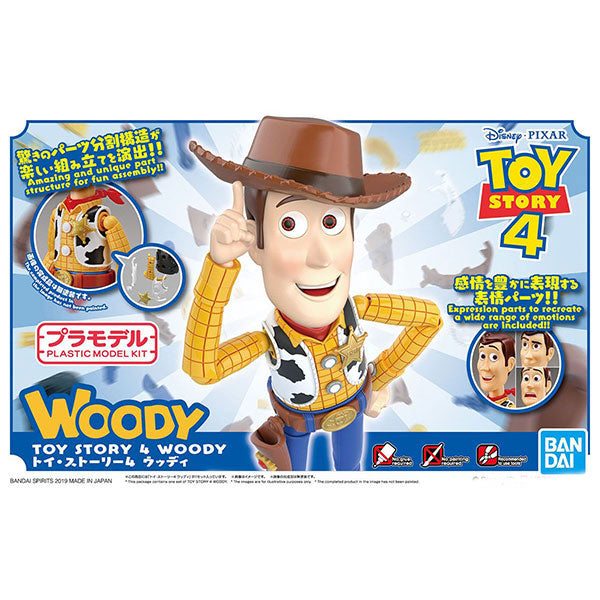 Woody Toy Story 4 Pixar Disney Bandai Plastic Model Kit Figure
