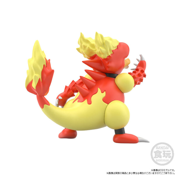 POKÉMON SCALE WORLD KANTO REGION BLAINE & RAPIDASH & MAGMAR W/O GUM  寵物小精靈 寶可夢 夏伯 鴨嘴火獸 烈焰馬 關都地區