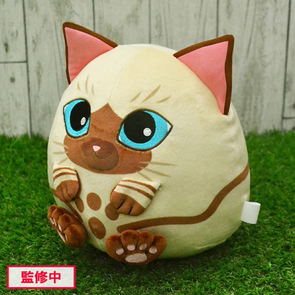 Monster Hunter Fuwatama Plush (Khezu / Felyne) 芒亨 魔物獵人 怪物獵人 (奇怪龍 (フルフル) / 艾路 (アイルー))