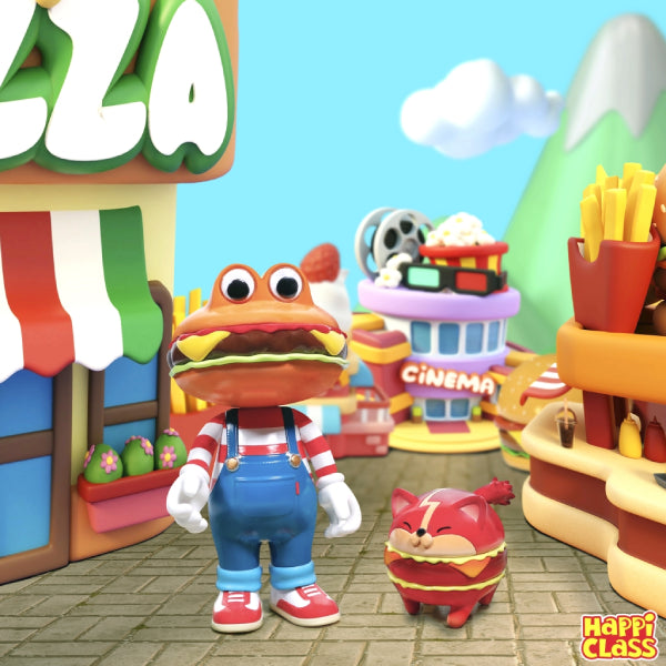 Happi Class - HC#033 Burger Kun + Thunder Fire 漢堡君 雷火貓