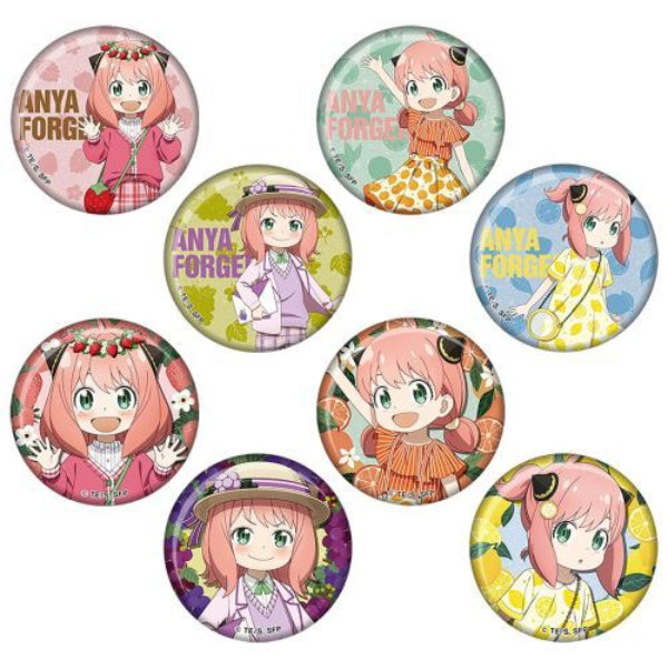 SPY x FAMILY Kirakira Can Badge -Fruits- Box (set of 8) 間諜家家酒 間諜過家家 安妮亞 アーニャ 襟章 徽章