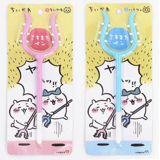 Chikawa Sasumata Pen (Chikawa / Hachiware) ちいかわ 小可愛 吉伊卡哇 Chiikawa Something Small and Cute 八字貓 筆 文具