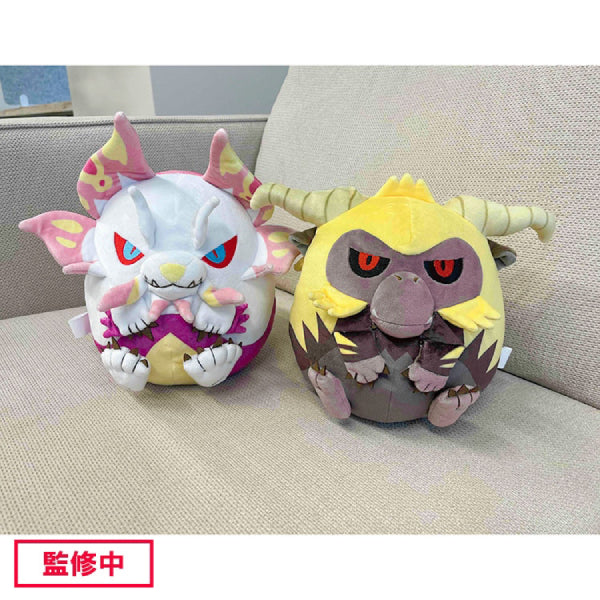 Monster Hunter Fuwatama Plush (Mizutsune / Furious Rajang) 芒亨 魔物獵人 怪物獵人 (泡狐龍 (タマミツネ) / 激昂金獅子 (激昂したラージャン))