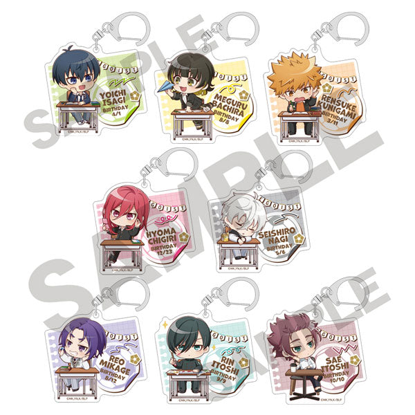Blue Lock Trading Acrylic Key Chain Puchikura (set of 8) 藍色監獄 Blue Lock 鎖匙扣 吊飾 掛飾