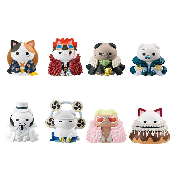 MEGA CAT PROJECT NyanPieceNyan! Ver. Luffy with rivals (set of 8) (2024 May resale ver.) 海賊王 路飛