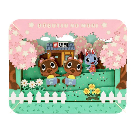 PT-378 PAPER THEATER Animal Crossing - Spring Raccoon Shop 紙劇場 動物森友會