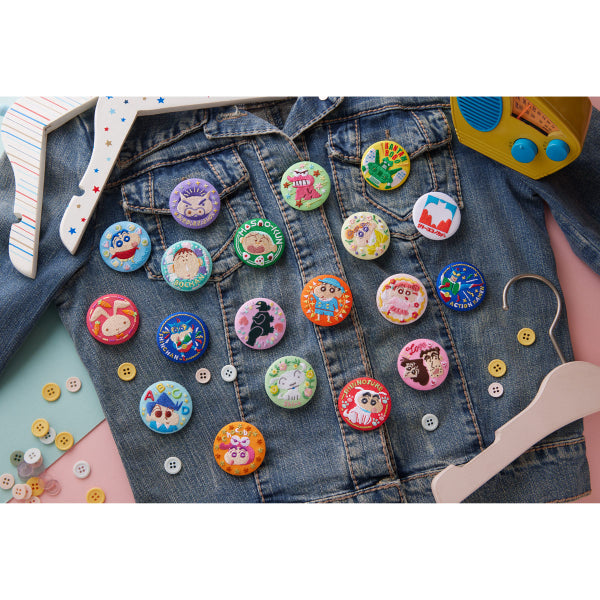 CAN BADGE COLLECTION CRAYON SHIN-CHAN W/O GUM (box of 14 packs) 蠟筆小新 襟章