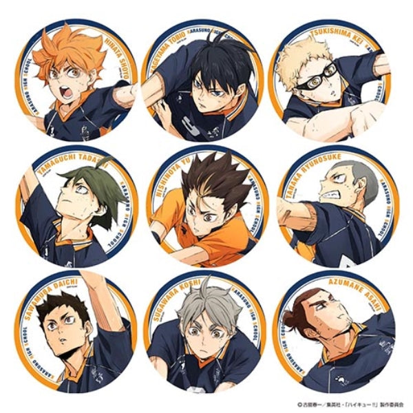 Haikyu!! Clear Fan Karasuno Collection (set of 9) 排球少年 烏野 扇