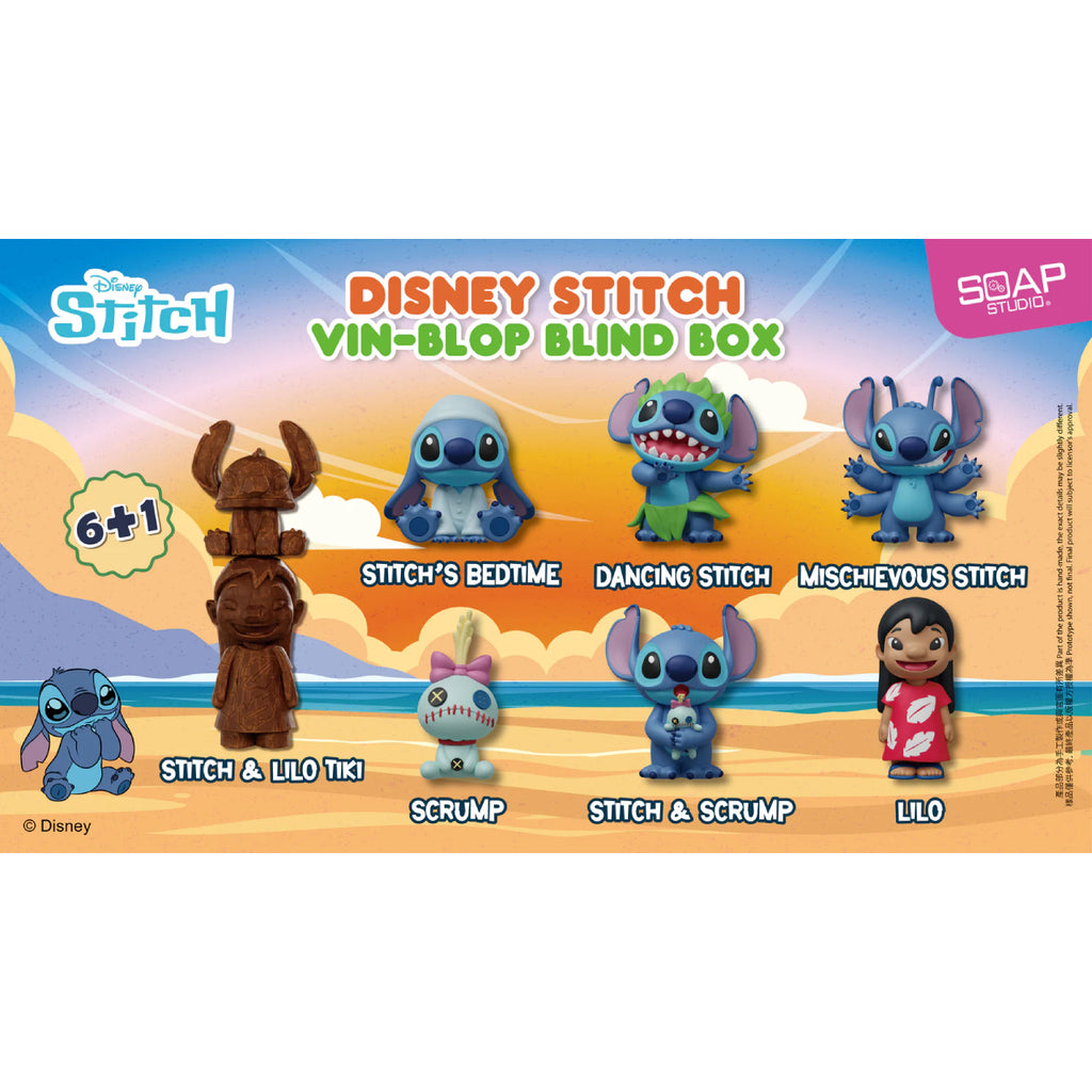 Disney Stitch Vin-Blop Blind Box (box of 6) 史迪仔 史迪奇 扮嘢小魔星