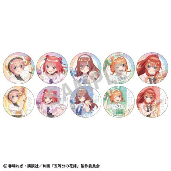 The Quintessential Quintuplets Movie Trading Can Badge Bubble Gun (Set of 10) 五等分的新娘 襟章