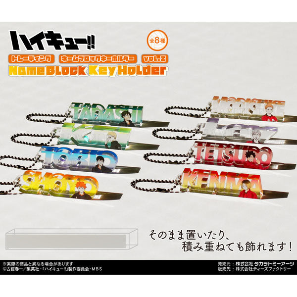 Haikyu!! Trading Name Block Key Ring Vol.1 (Set of 8) 排球少年 鎖匙扣 吊飾 掛飾