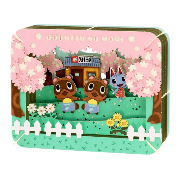 PT-378 PAPER THEATER Animal Crossing - Spring Raccoon Shop 紙劇場 動物森友會