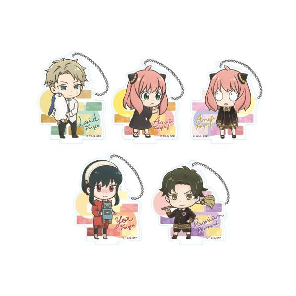 Spy x Family Tojicolle Acrylic Key Chain (Set of 5) (2023 Oct Resale ver.) 間諜家家酒 間諜過家家 安妮亞 Anya アーニャ 鎖匙扣 吊飾 掛飾