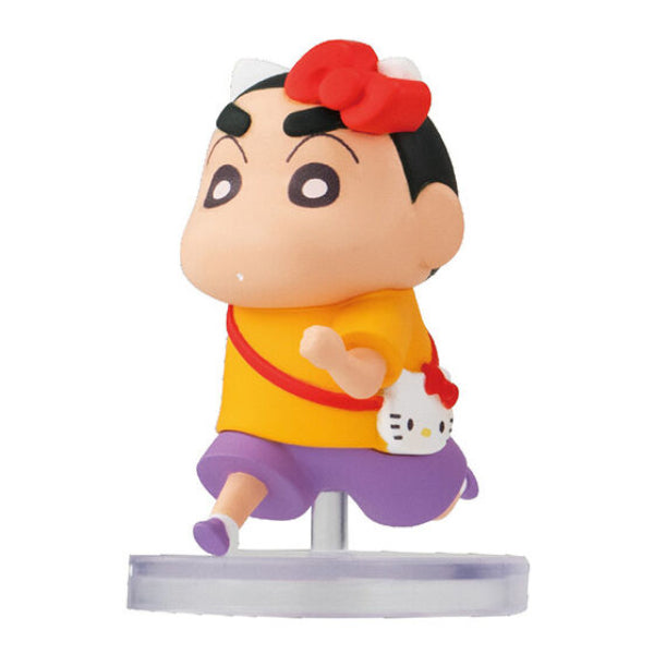 [GASHABOX] CRAYON SHINCHAN x SANRIO LET'S GET IN LINE (set of 10) 蠟筆小新 扭蛋 capsule gashapon