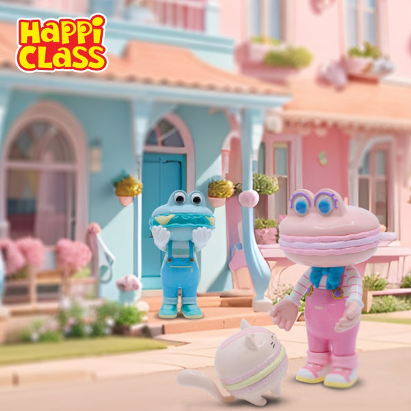 Happi Class - (HC#034 Disguise BURGER / HC#035 MISS MACARON+STARWBERRY) 漢堡君 (偽裝漢堡君 / 馬卡龍小姐+ 草莓貓)
