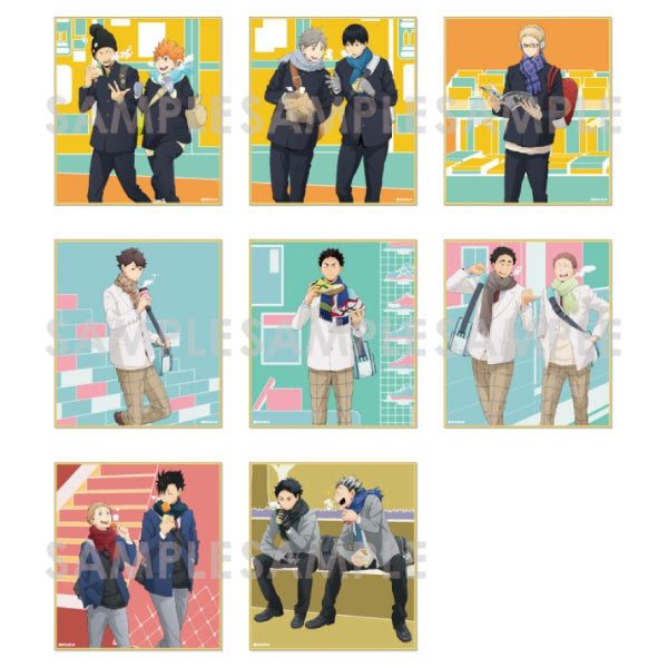 Haikyu!! Trading Mini Shikishi - Autumn & Winter (set of 8) 排球少年 色紙 colored paper