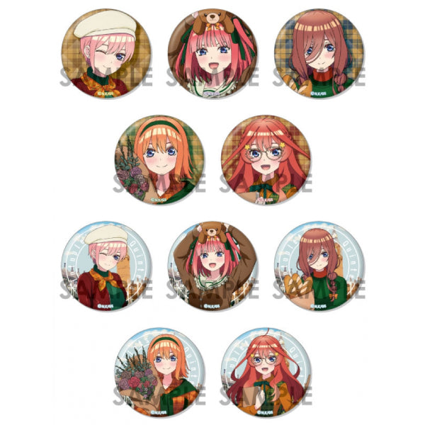 The Quintessential Quintuplets 3 Trading Can Badge -British Style- (set of 10) 五等分的新娘 襟章