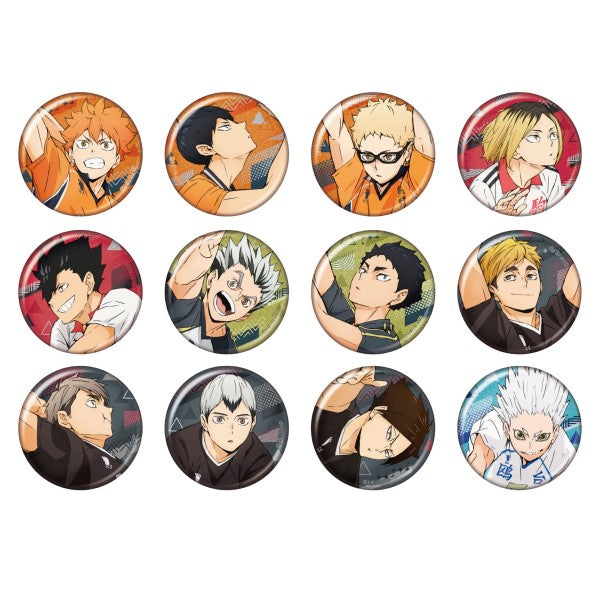 Haikyu!! Glitter Can Badge Collection 1 (set of 12) (2024 June Resale ver.) 排球少年 襟章 ensky