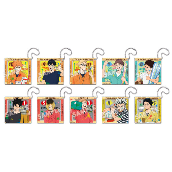 Haikyuu! ! Paint Suit Decorate Acrylic Keychain (set of 10) 排球少年 鎖匙扣 吊飾 掛飾
