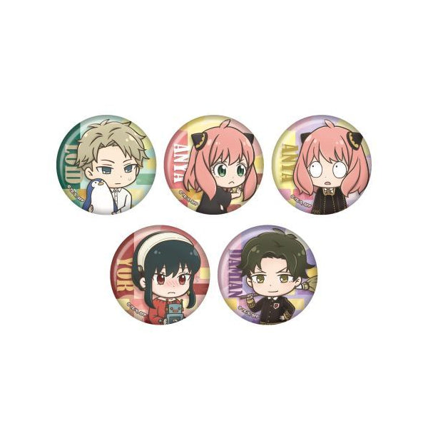 Spy x Family Tojicolle Can Badge (Set of 5) 間諜家家酒 間諜過家家 安妮亞 Anya アーニャ 襟章