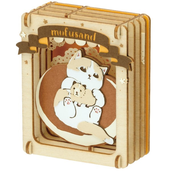 PT-W19 PAPER THEATER mofusand -Wood Style- Pancake Nyan 紙劇場