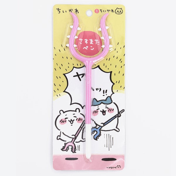 Chikawa Sasumata Pen (Chikawa / Hachiware) ちいかわ 小可愛 吉伊卡哇 Chiikawa Something Small and Cute 八字貓 筆 文具