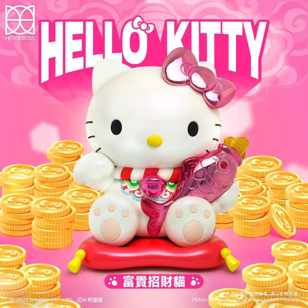 Herocross - WPP# 007 Hello Kitty Maneki Neko (Pink / Silver) 招財貓