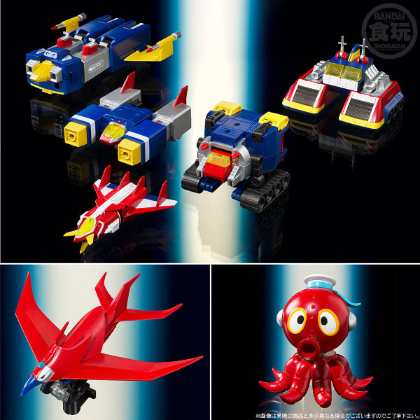 SMP [SHOKUGAN MODELING PROJECT] VOLTES V V TOGETHER SET W/O GUM 太空五虎將 V型電磁俠 波羅五號