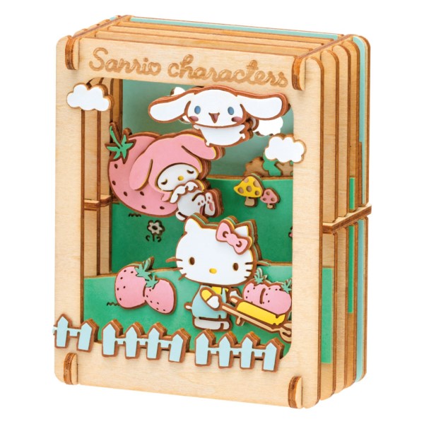 PT-W21 PAPER THEATER Sanrio Characters Wood Style - Strawberry House (2)  紙劇場