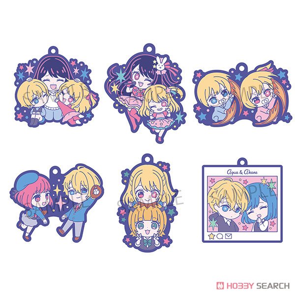 Rubber Mascot Buddycolle【Oshi no ko】 (set of 6) 我推的孩子 鎖匙扣 吊飾 掛飾