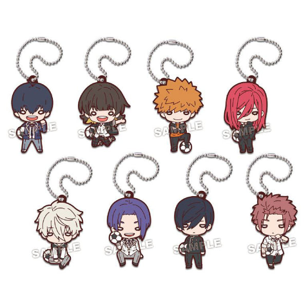 Nitotan Blue Lock Uniform Rubber Mascot (set of 8) 藍色監獄 鎖匙扣 掛飾 吊飾