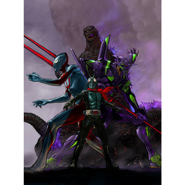 S.J.H.U. PROJECT SHIN UNIVERSE ROBO 哥斯拉 Godzilla 超人 Ultraman 幪面超人 Kamen Rider 新世紀福音戰士 EVA 初號機