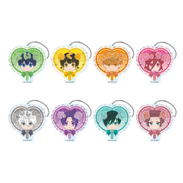 Blue Lock Oshinarabe Deco Fan Key Chain (Set of 8) 藍色監獄 鎖匙扣 掛飾 吊飾