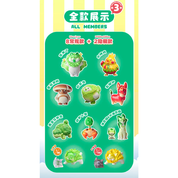 Dodowo - DDW#016 Vegetable Fairy Series 3 (box of 8) 蔬菜精靈