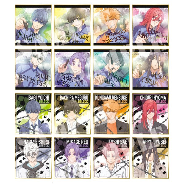 Blue Lock Visual Colored Paper Collection Brushstroke (set of 16) 藍色監獄 色紙 shikishi