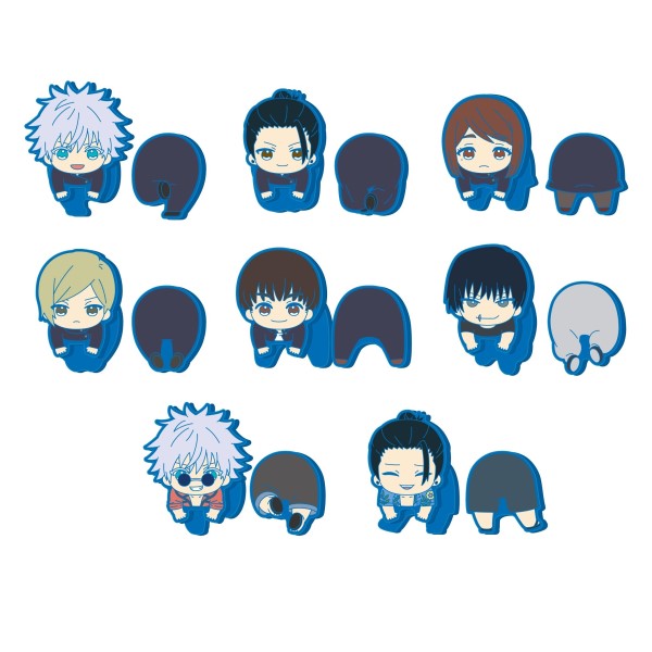 Jujutsu Kaisen Nokkari Rubber Clip Kaidama/Tamaori (set of 8) 咒術迴戰 懷玉 玉折 夾 vol.1