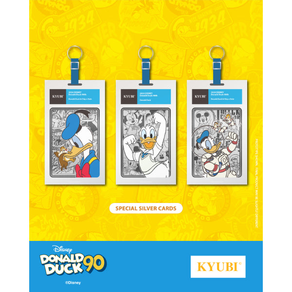 KYUBI Charm Collection Series 3 - Donald Duck 90 (box of 5) 迪士尼 唐老鴨 收藏卡 掛飾