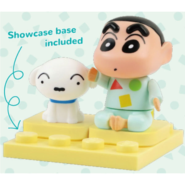 Qman - Crayon Shinchan Character Blind Box (box of 12) 蠟筆小新 積木 盲盒