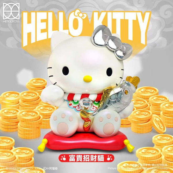 Herocross - WPP# 007 Hello Kitty Maneki Neko (Pink / Silver) 招財貓
