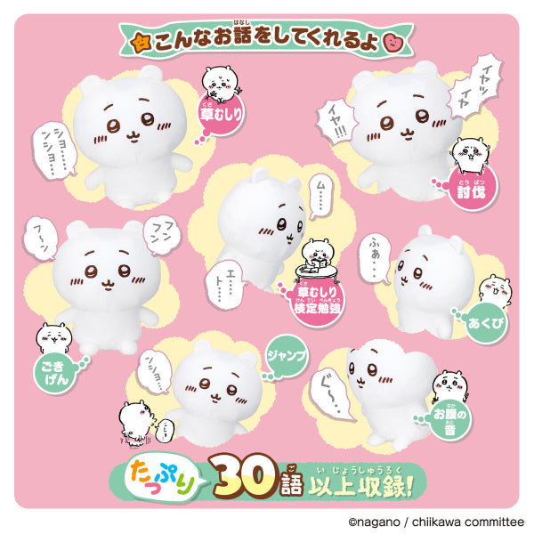 TALKING CHIIKAWA PLUSH ちいかわ 小可愛 吉伊卡哇 Chikawa Something Small and Cute