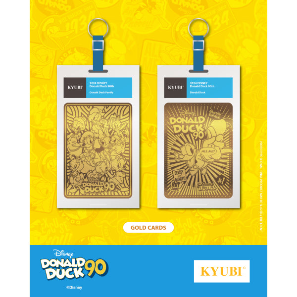 KYUBI Charm Collection Series 3 - Donald Duck 90 (box of 5) 迪士尼 唐老鴨 收藏卡 掛飾