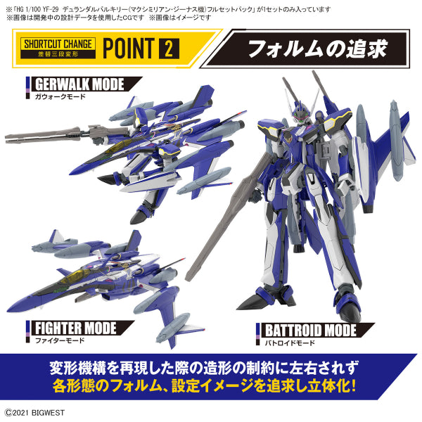 HG 1/100 YF-29 DURANDAL VALKYRIE (MAXIMILIAN JENIUS USE) (FULL SET PACK / WATER DECALS) 超時空要塞 杜蘭朵女武神 麥斯米倫·吉納斯專用機 水貼