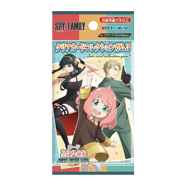 SPY×FAMILY Clear Card Collection Gum 3 with first-run limited BOX purchase bonus (box of 16 pack) 間諜家家酒 間諜過家家 安妮亞 Anya アーニャ