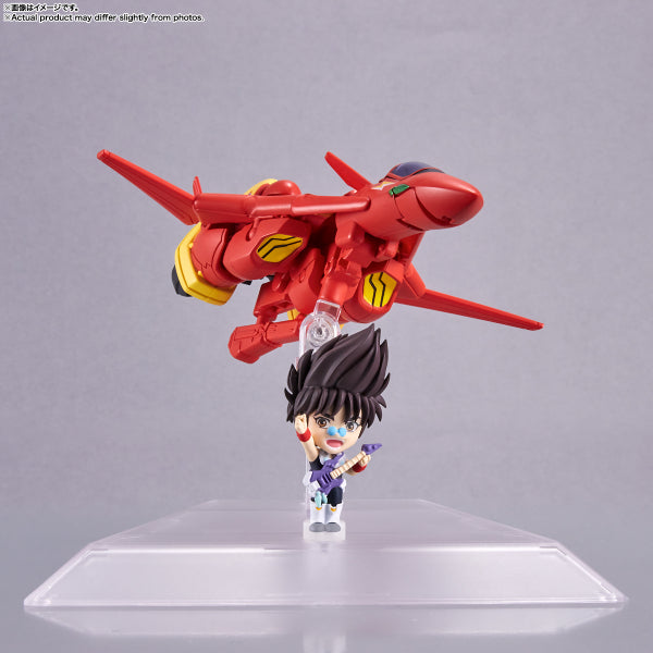TINY SESSION VF-19 CUSTOM FIRE VALKYRIE with BASARA NEKKI 超時空要塞 火焰女武神 熱氣巴薩拉