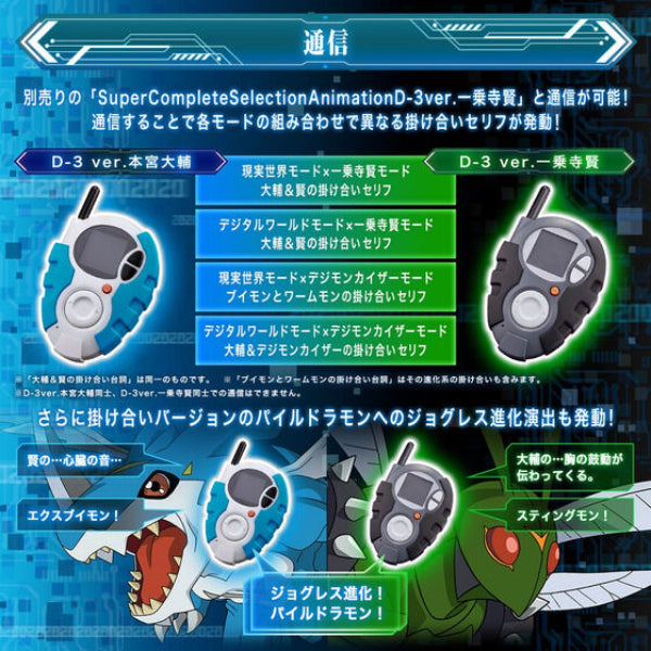 SuperCompleteSelectionAnimation D-3ver.Daisuke Motomiya 本宮大輔 數碼暴龍 02 暴龍機 SCSA